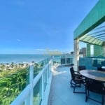 Cobertura pé na areia com vista panorâmica para o mar, 4 suítes