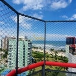 Cobertura alto padrão 3 dorms., pé na areia com vista mar