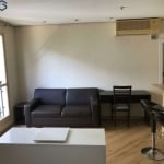 STUDIO MOBILIADO COM AR CONDICINADO E VAGA NA ALAMEDA LRENA.