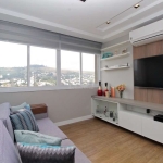 Excelente apartamento de 62m² semi mobiliado, com 02 dormitórios sendo 01 suíte, banheiro social, living para 02 ambientes com sancas de gesso e luz LED, cozinha planejada e com churrasqueira, área de