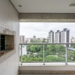 Apartamento totalmente semimobiliado de 1 dormitório, living com sacada, ótima posição solar, banheiro social, cozinha americana, churrasqueira e 1 vaga de garagem. Andar alto, vista. Fica no apto móv