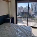 Studio mobiliado com varanda, 24m² - À venda na Paraíso, São Paulo/SP