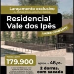 Nova Oportunidade para você conquistar seu imóvel próprio!   Lançamento do novo Condomínio de Apartamentos na planta, ?Condomínio Residencial Vale dos Ipês na Av. Donato Flores, próximo a Sabesp, em T