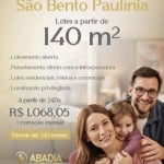 Terreno à venda em Paulínia-SP, Parque da Represa: 140,00 m² de área! Aproveite essa oportunidade única!