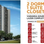 Apartamento à venda em Campinas-SP, São Bernardo: 2 quartos, 1 suíte, 2 salas, 2 banheiros, vaga de garagem - 56,67 m².