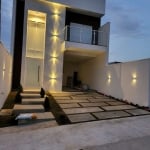 Casa Duplex 191,02m2 3 Suítes, Sala Extensa, Cozinha c/Balcão de Granito, Piscina c/Leds, Área Gourmet c/Churrasqueira e Pia, Lavabo, 1 Vaga Coberta