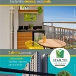 Breve Lançamento Vic Santana, Apartamentos de 52m2 e 55m2, 2 Dormitórios, 1 Suíte, Varanda Gourmet, Cozinha Americana, Área de Lazer Completa