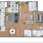 Apartamento com 2 dormitórios à venda, 72 m² por R$ 700.000 - Parque da Represa - Jundiaí/SP