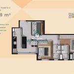 Apartamento 2 dormitórios à venda Jardim Auri Verde Bauru/SP