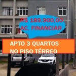 Lindo apto  térreo  3 quartos R$ 189.900, Alto Boqueirão  Ctba.