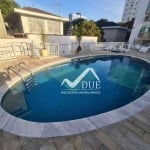 Cobertura duplex com 4 quartos, churrasqueira e piscina no condomínio à venda, 222 m² por R$ 1.550.000 - Ponta da Praia - Santos/SP