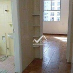 Apartamento de 1 dormitório na orla da praia com vga de garagem, bicicletario e elevador, à venda, 37 m² por R$ 255.000 - José Menino - Santos/SP