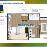 Apartamento com 1 dormitório à venda, 43 m² por R$ 366.700,00 - Campestre - Santo André/SP