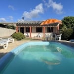 CIDREIRA - CASA 3 DORMITÓRIOS, PISCINA E AMPLO PÁTIO