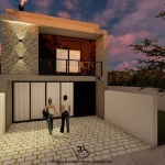 Casa em construção!&lt;BR&gt;&lt;BR&gt;Terreno 6X22  com projeto aprovado pronto para ser executado de um sobrado lindo com 3 dormitórios, sendo 1 suíte com espaço de closet. Pátio privativo e 2 vagas