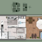 Apartamento Garden à Venda de 1 Dormitório em Clube Residence no Abraão, Florianópolis !!