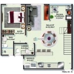 Apartamento Duplex com 3 dormitórios à venda, 129 m² por R$ 1.170.000,00 - Itacorubi - Florianópolis/SC