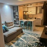 Apartamentocom 54m2,  mobiliado, com sacada grill, Bairro Jardim, Santo André-SP.