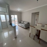 Apartamento mobiliado com varanda gourmet com 1 dormitório à venda, 43 m² por R$ 315.000 - Mirim - Praia Grande/SP