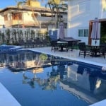 Alto padrão à venda em Jurerê Internacional! 344m², 6 suítes, área gourmet com churrasqueira e piscina, semi mobiliado e 4 vagas de garagem.