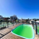 À venda em Coqueiros! Terraço privativo com piscina, vista Mar, 3 suítes e 3 vagas.