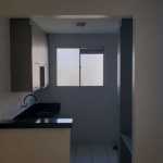 Apartamento de 60m² Compostos por 2 dormitórios, Banheiro Social, cozinha americana com armarios planejados e cooktop  sala de estar e jantar integrad