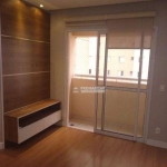 Vendo excepcional apartamento de 57m² com sacada, 02 dormitórios sendo 1 suíte, repleto de armários embutidos, 02 Banheiros, sala 2 ambientes, 1 vaga