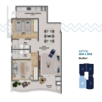 Venda | Apartamento 2 dormitórios + 1 vg