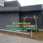 CASA TÉRREA C/ 310M² /3 DORMS / 3 SUÍTES +ÁREA GOURMET E PISCINA-COND. COUNTRY CLUBE - ITATIBA/SP