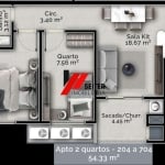 Apartamento com 2 dormitórios a venda próximo a UFSC Florianópolis