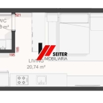 Apartamento Studio com Varanda à Venda no Teahupoo Santa Mônica