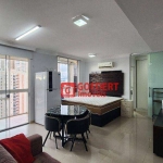 Apartamento Studio Condomínio First com 1 dormitório para alugar, 38 m² por R$ 2.795/mês - Vila Augusta - Guarulhos/SP  MOBILIADO!!