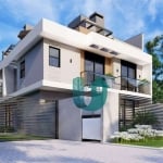 Sobrados triplex com 3 quartos com suite e 2 vagas - Hauer