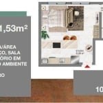 Studio com 1 dormitório à venda, 31 m² por R$ 391.506,80 - Ingleses do Rio Vermelho - Florianópolis/SC