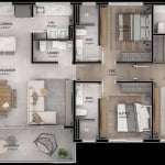 Apartamento com 3 dormitórios à venda, 128 m² por R$ 2.035.000,00 - Cacupé - Florianópolis/SC