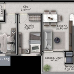 Apartamento com 2 dormitórios à venda, 59 m² por R$ 620.000,00 - Carvoeira - Florianópolis/SC