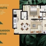 Apartamento Garden com 1 dormitório à venda, 66 m² por R$ 790.000,00 - Alphaville I - Salvador/BA