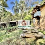 Casa rústica, 90% térrea. lareira, gazebo! 440 m² - venda por R$ 1.600.000 ou aluguel por R$ 15.358/mês - Vila Real Moinho Velho - Embu das Artes/SP