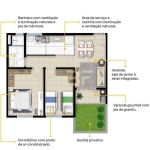 Apartamento com 2 dormitórios à venda, 55 m² por R$ 340.000,00 - Vila Fahl - Indaiatuba/SP