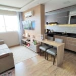 Ótimo apartamento de 2 dormitórios, com  living dois ambientes, sala de estar, cozinha, banheiro social, semi-imobiliado ficando os planejados e vaga de garagem. Possui boa iluminação e cômodos arejad