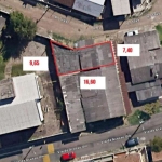 Terreno com 133 m², contendo conjunto de salas comerciais, são 4 unidades, cada uma com aproximadamente 33 m², todas com entradas individuas ótimo para investimento, necessitam de algumas reformas, bo