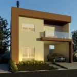 Casa de alto padrão construtivo, com 3 dormitorios sendo 1 suite master, pé direito alto, living amplo, hall, está sendo construida no melhor condominio fechado da cidade de Guaiba. Com toda a estrutu