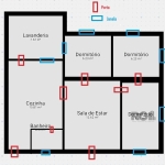 Casa constituída de 3 dormitórios, banheiro social área de serviço, sala de estar e cozinha, casa bem localizada, próximo a Oscar Pereira, com grande diversidade de opções de transporte e deslocamento