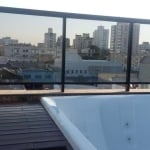 Cobertura com vista panorâmica,  dispõe de 2 dormitórios sendo 1 suíte .&lt;BR&gt;No primeiro piso: living com 2 amplos ambientes , espaço office e dormitórios , banheiro social, cozinha e área de ser