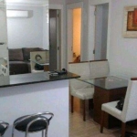 Apartamento no condomínio Jardim Imperial  com living 2 ambientes, 2 dormitório, 1 banheiro, cozinha americana com área de serviço integrada, 1 vaga box de estacionamento. &lt;BR&gt;&lt;BR&gt;Bruck Im