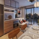 Studio no Lançamento Aretha com 1 dormitório à venda, 25 m² por R$ 299.000 - Rebouças - Curitiba/PR