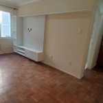 Apartamento 1 dormitório - 40,85 m² Living amplo com rack, dormitório  amplo com ar condicionado, banheiro social com ventilação direta , box  de vidro  temperado e balcão , cozinha com armários, área