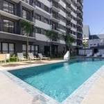 Apartamento Tipo Studio Pinheiros à 100 Metros Metrô Faria Lima, 1 quarto, 1 suíte, Sala 2 Ambientes com Sacada, 1 banheiro, piscina, academia e mais