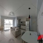 Apartamento para locação no Brás de 40 m², 1 dormitório, 1 banheiro, área de serviço, varanda, cozinha planejada, mobiliado, ar condicionado, 1 vaga