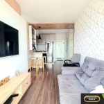 Apartamento com 1 dormitório, mobiliado, andar alto. Ed Central Station